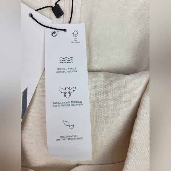 Zara Linen Capiz Shell mini boho beachy Women's Skirt Size S - Picture 13 of 16